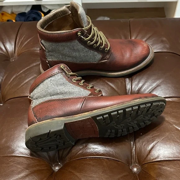 OluKai Men's Brown Leather Boots - Picture 3 of 3